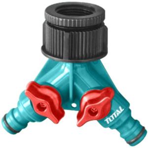 Total THHC1202 Plastic Hose Connector موزع مع محبس كوبلينج