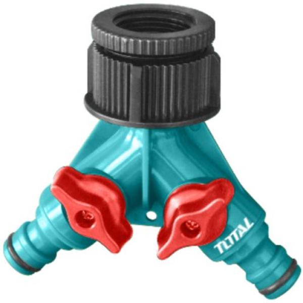 Total THHC1202 Plastic Hose Connector موزع مع محبس كوبلينج