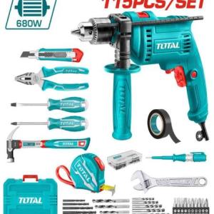 Total THKTHP1152D طقم درل 680 واط مع 115 عدة