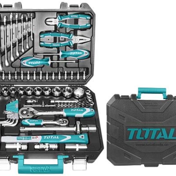 Total THKTHP20776 77 Pcs tools set شنطة عده
