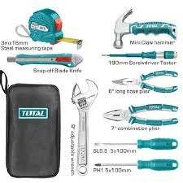 TOTAL THKTHP90096 9pcs handtools set شنطة عدة