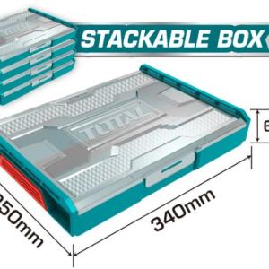 TOTAL Stackable Plastic Box صندوق عده بلاستيك فارغ