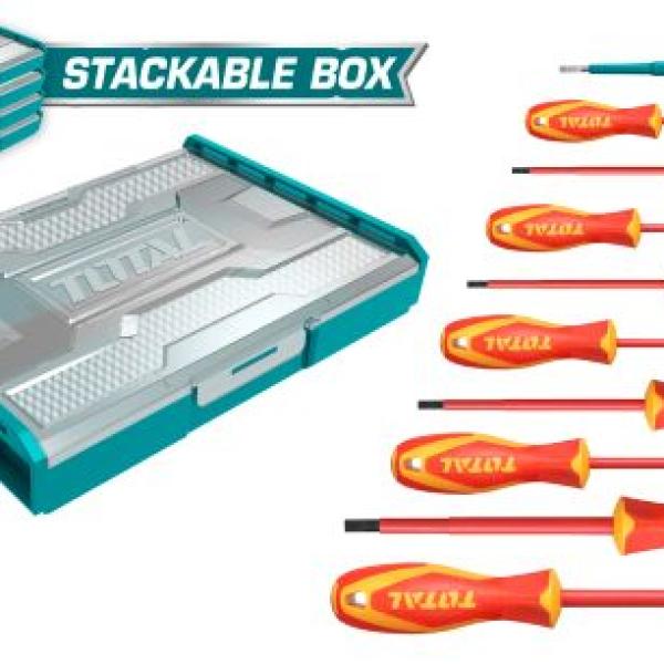 Total THKTV02S101 10 Pcs Insulated hand tools set طقم مفكات معزول