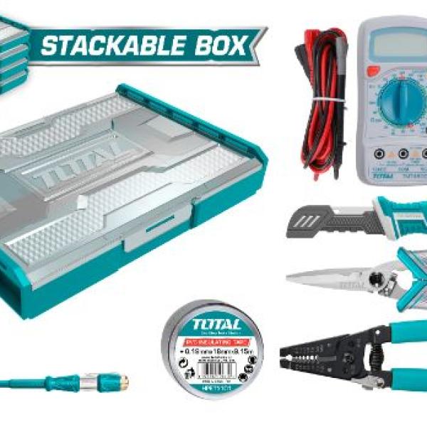 Total THKTV02T071 7 Pcs Telecom Tools set طقم عده الكتروني