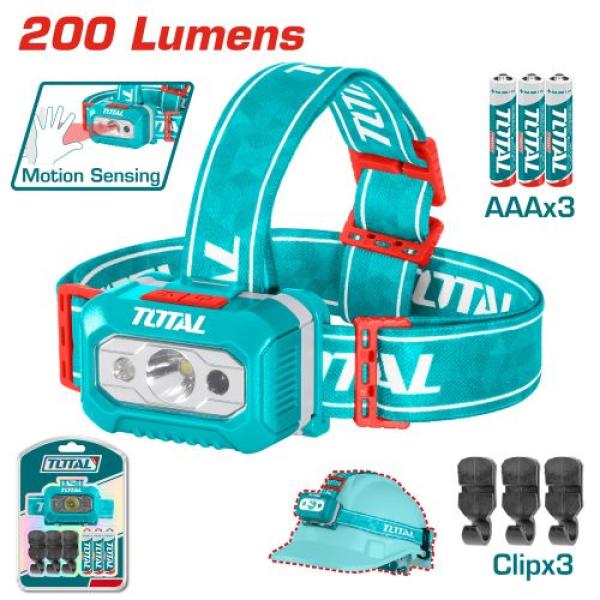 Total THL013AAA6 Headlamp لوكس راس بطارية