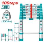 Total THLAD08101 سلم تلسكوب 10 درجات 3 متر
