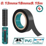 Total THPET1103 PVC Insulating tape تيب كهرباء 1عدد 10 خفيف سماكة 0.13 ملم