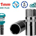 TOTAL THSPS12216 1/2" Spark Plug Socket 21mm بوكس بوجية