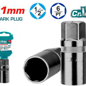 TOTAL THSPS12216 1/2" Spark Plug Socket 21mm بوكس بوجية