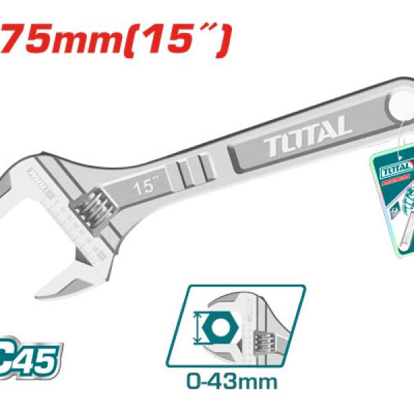 Total THT1010153 مفتاح موليت 15 انش