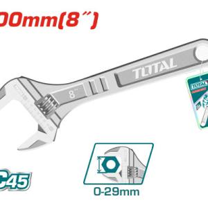 TOTAL THT101083 Adjustable wrench 8" مفتاح موليت