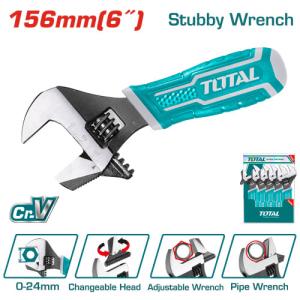 Total THT1016S مفتاح موليت قصير متعدد 6 انش