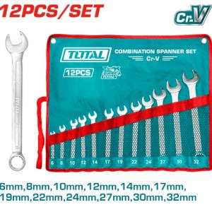 طقم شق رنج 12 قطعه 6-32 ملم TOTAL THT1022122