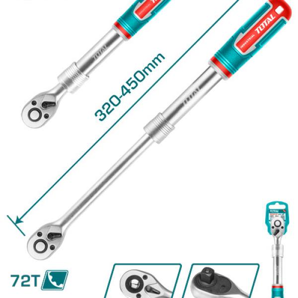 Total THT106128L طرطيقة 1/2 يد سحاب 32-45سم