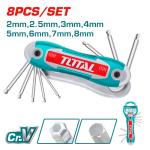 TOTAL THT1061836 Ball point hex key طقم الن كي مسدس طبة