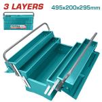 TOTAL THT10701 METAL TOOL BOX 3 LAYERS صندوق عدة حديد كبير