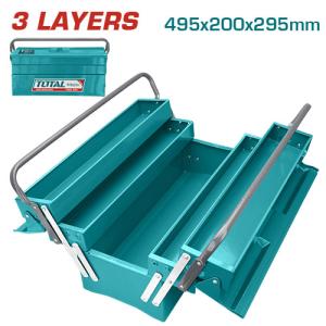 TOTAL THT10701 METAL TOOL BOX 3 LAYERS صندوق عدة حديد كبير