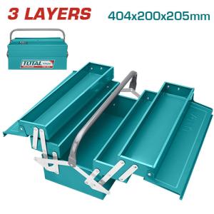 TOTAL THT10702 Tool Box 3 Layers صندوق عدة حديد صغير