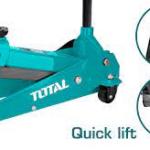 Total THT10833 Hydraulic garage jack جك كراج 3 طن صناعي 37 كيلو ارتفاع 50 سم
