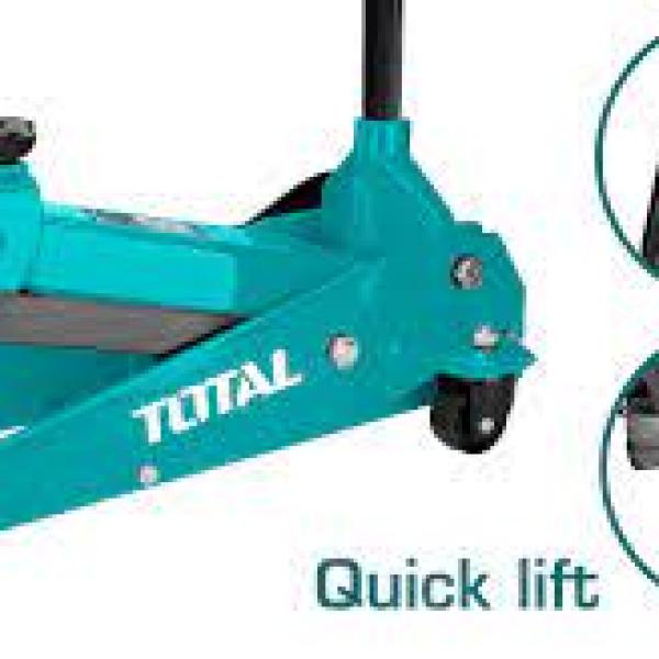 Total THT10833 Hydraulic garage jack جك كراج 3 طن صناعي 37 كيلو ارتفاع 50 سم