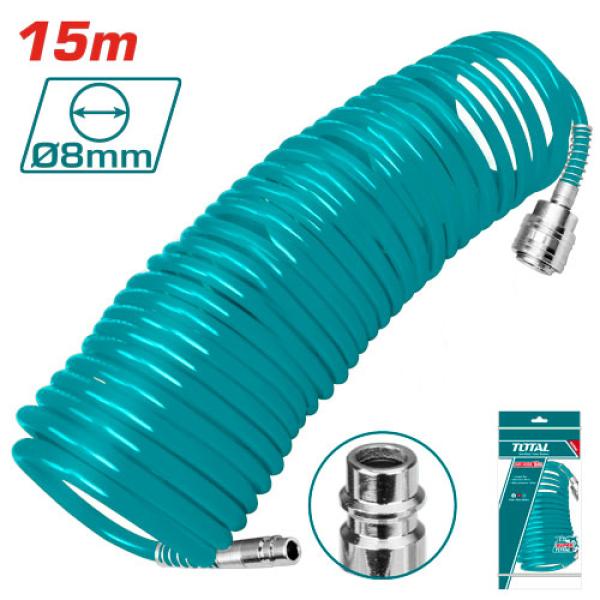 TOTAL THT11151 AIR HOSE 15mبربيش هواء حلزوني