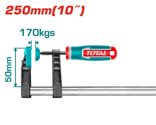 TOTAL THT1320503 F clamp 50x250mm مربط نجارين