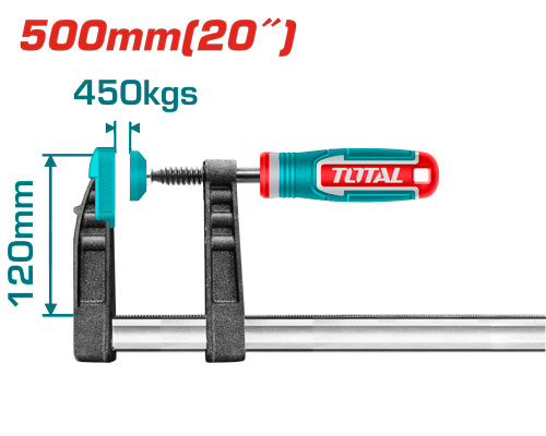 TOTAL THT1321203 F clamp مربط نجارين 120X500mm