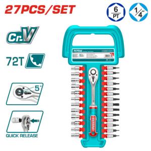Total THT141271 طقم بوكس 27 قطعة مشكل