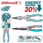 Total THT220806S High leverage long nose pliers 8" زرادية بوز طويل
