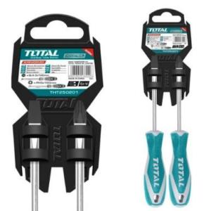 Total THT250201 طقم مفك عادي + مصلب 5 انش