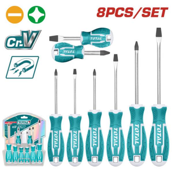 TOTAL THT250608 8pcs Screwdriver Set طقم مفكات 8 قطع