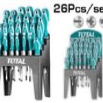 طقم مفكات 26 قطعه TOTAL THT250626