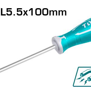 Total THT265100 Slotted screwdriver SL5.5x100 مفك عادي S2