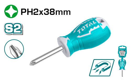 Total THT26PH2038 Phillips screwdriver PH2*38 مفك مصلب