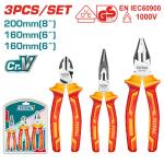 Total THT2K0302 3pcs insulated pliers set طقم زراديات معزول 3 قطع