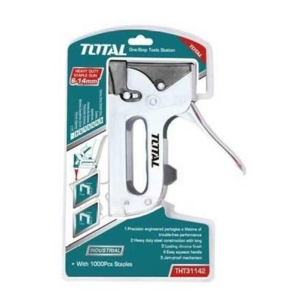 TOTAL THT31142 Staple gun4-14mm lمكبس تنجيد مع كبسات