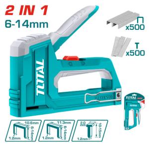 Total THT31146مكبس تنجيد يدوي مسمار+كلبس 6-14 ملم