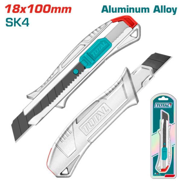 Total THT511807 Snap-off blade knife مشرط المنيوم شفرة عريضة