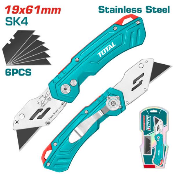 Total THT5136288 مشرط المنيوم طوي ثقيل جدا