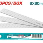 شفرات مشرط رفيع 10 قطع TOTAL THT5190901 9*80MM