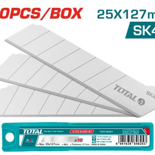 Total THT5192501شفرات مشرط عريش 25 ملم