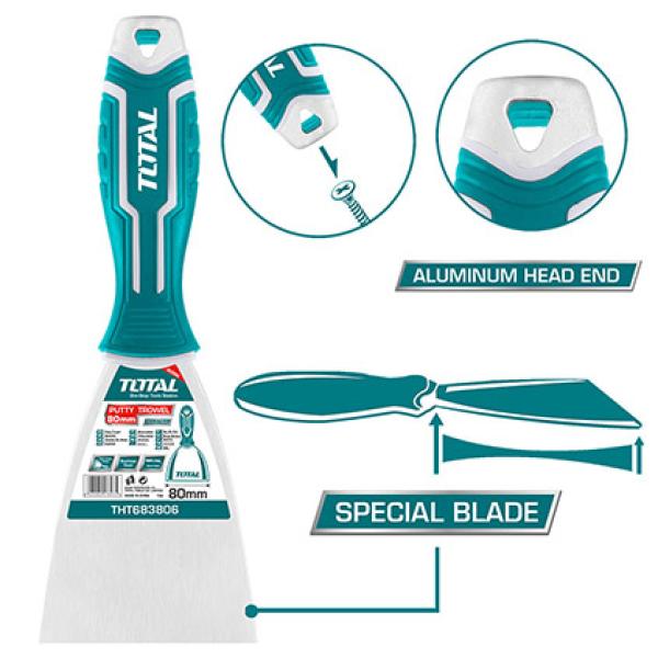 Total THT683806 مشحاف ضرب 3 انش