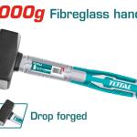 TOTAL THT7220006 Machinist hammer2000g شاكوش مربع يد فيبر