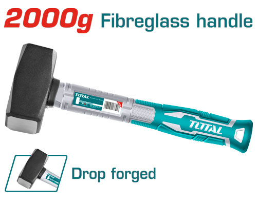 TOTAL THT7220006 Machinist hammer2000g شاكوش مربع يد فيبر