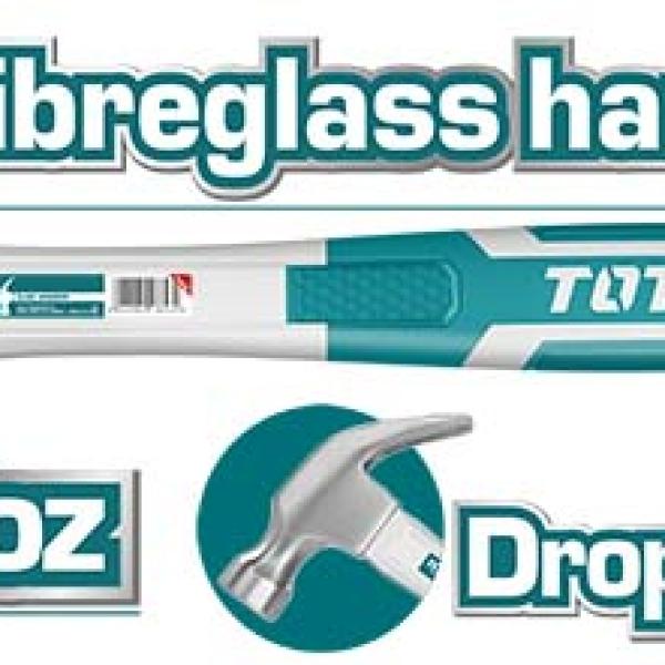 TOTAL THT73166 Claw hammer450g شاكوش خلع يد فيبر