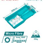 Total THT811210061 صينية دهان مع رول دهان 10 سم + غيار رول عدد 4