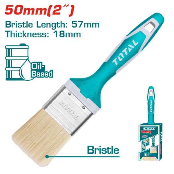 Total THT84026 Paint brush (plastic handle covered rubber) 2" فرشاية دهان ثقيل يد بلاستيك