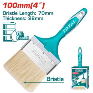 Total THT84046 Paint brush (plastic handle covered rubber) 4" فرشاية دهان ثقيل يد بلاستيك