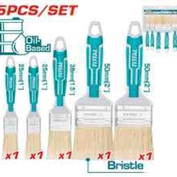 Total THT8430501 طقم فراشي دهان ثقيل 5 قطع