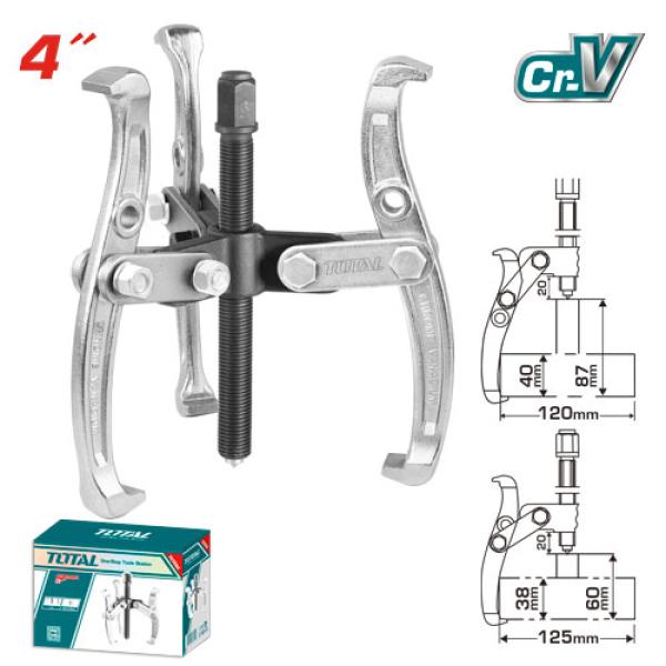 TOTAL THTGP346 Three Jaws Puller 4" 3Jaws بريصة 4" 3 اصابع صناعي ثقيل جدا